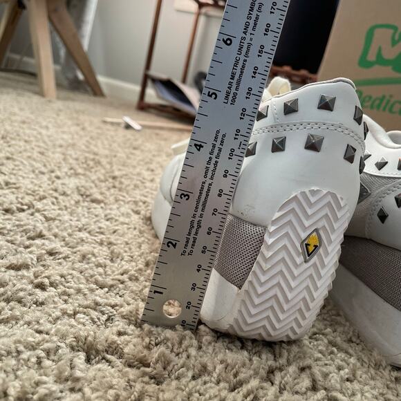 Volatile Kicks Cody Chunky Platform Sneakers Women’s Size 7.5 White Studded Y2K - Picture 13 of 13